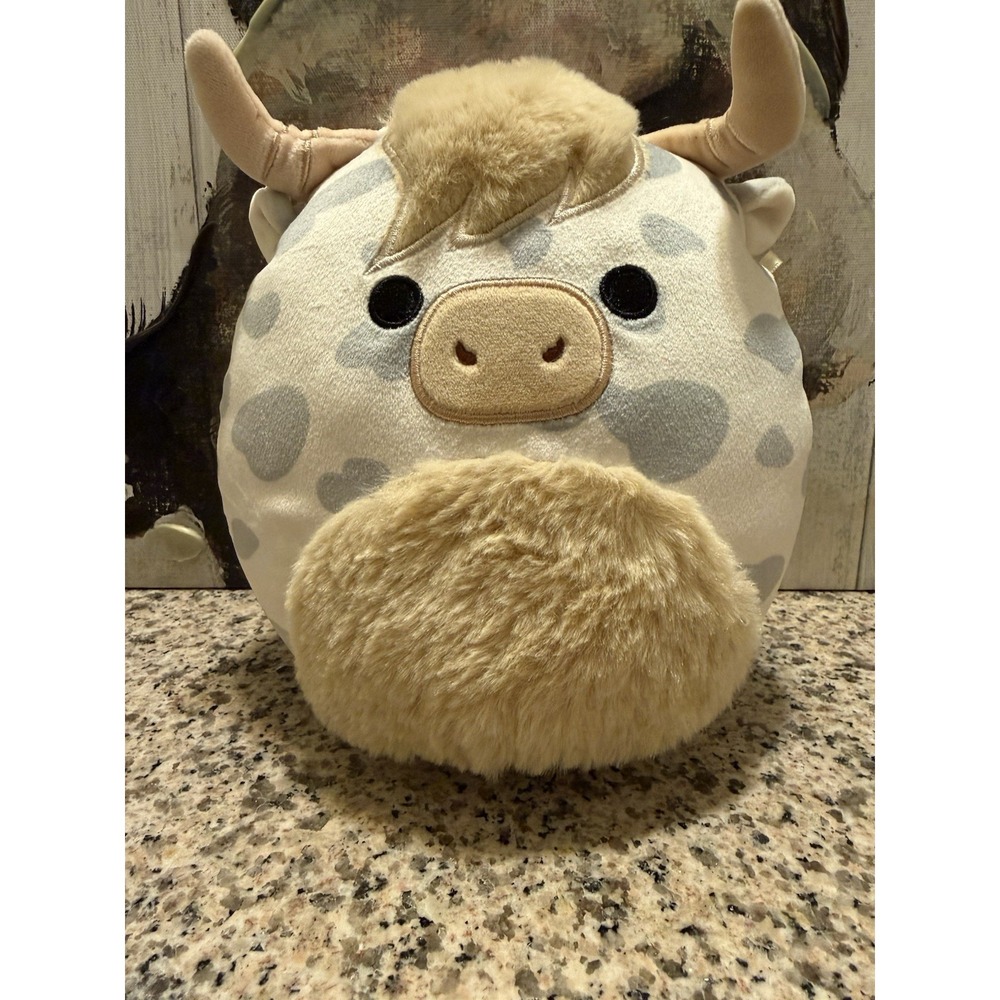 Squishmallows Borsa the Spotted Cow Plush Stuffed Animals Toy 7.5" NEW!!
